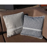 Dekostoff Bltter Jacquard Doubleface, cremewei beige