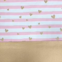 RESTST�CK 50 cm Kunstleder Lederimitat f�r Taschen gepr�gte Optik, gold metallic