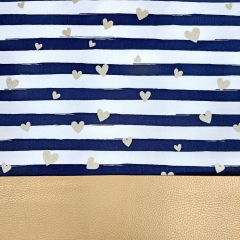 RESTST�CK 50 cm Kunstleder Lederimitat f�r Taschen gepr�gte Optik, gold metallic