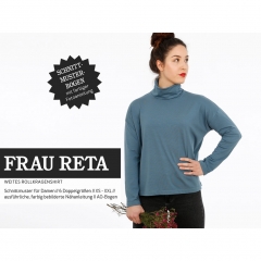 Papierschnittmuster Rollkragenshirt Frau RETA Studio Schnittreif