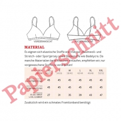 Papierschnittmuster Bikini Top Frau JUNE Schnittreif