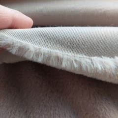 Fellimitat Pelzimitat Fake Fur flauschig butterweich, helltaupe