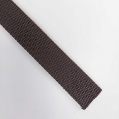 Gurtband Baumwolle Polyester 32 mm, dunkelbraun