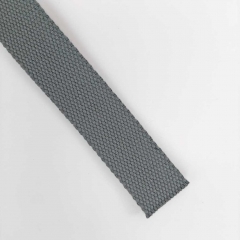 Gurtband Baumwolle Polyester 32 mm breit, dunkelgrau