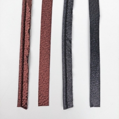 Paspelband uni, schwarz metallic