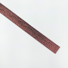 Schrgband vorgefalzt uni, nougat braun metallic