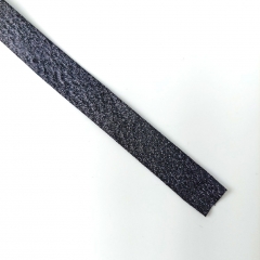 Schrgband vorgefalzt uni, schwarz metallic