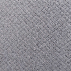 Jerseystoff gesteppt kleine Rauten Baumwolle, grau