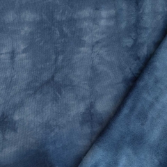 Sweatstoff Batik Muster, blau