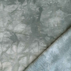 Sweatstoff Batik Muster, khaki
