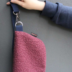 Boucle Stoff Schafslckchen, mauve