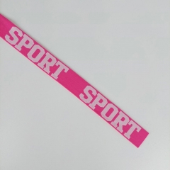 Gummiband Sport 32 mm breit, weiß pink