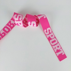 Gummiband Sport 32 mm breit, weiß pink