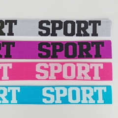 Gummiband Sport 32 mm breit, schwarz lila