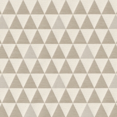 Dekostoff Dreiecke Triangles Jacquard Doubleface, cremeweiß beige