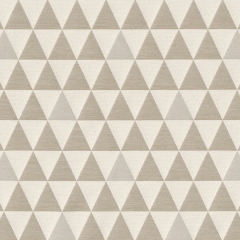 Dekostoff Dreiecke Triangles Jacquard Doubleface, cremewei beige