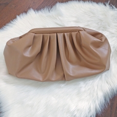 NHPAKET Ruched Bag Puffy Bag, camel