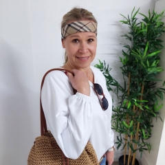 Schnittmuster Frau CAJA Raglanpullover mit Blousonrmeln Studio Schnittreif