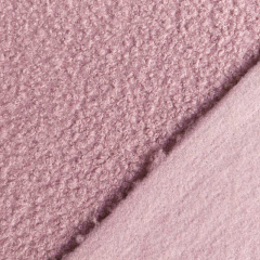 Boucle Stoff Schafslckchen uni, altrosa