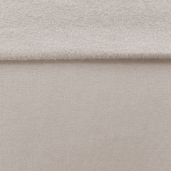 RESTSTCK 190 cm angerauter Sweat Stoff uni, hellbeige