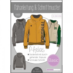 Papierschnittmuster Herren Hoodie PAelias ki-ba-doo