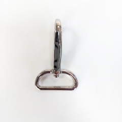 Karabinerhaken Metall 3 cm hochwertig hochglnzend, silber