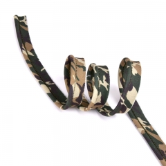 Paspelband  Camouflage Muster Army Print, grün braun