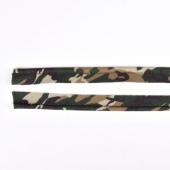 Paspelband  Camouflage Muster Army Print, grn braun