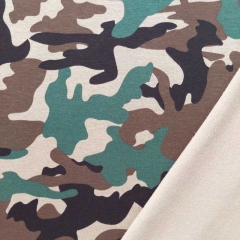 Sweatstoff Camouflage Army Muster, braun grün beige