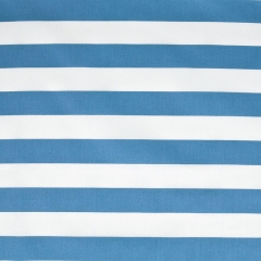 Baumwollstoff Streifen 2,5 cm breit quer, stahlblau weiß