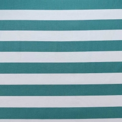 Baumwollstoff Streifen 2,5 cm breit quer, dunkelmint wei