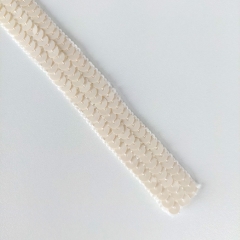 Paillettenband 20 mm breit zum Aufnähen, cremeweiß