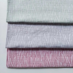 Musselin Stoff Bltter Double Gauze, wei hellmint
