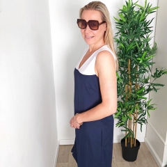 Sommerkleid mit V-Ausschnitt FRAU ALVA Papierschnittmuster Studio Schnittreif