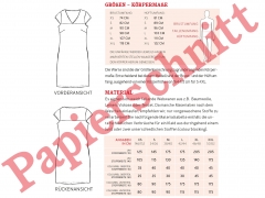 Sommerkleid mit V-Ausschnitt FRAU ALVA Papierschnittmuster Studio Schnittreif