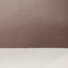 Lederimitat geprgte Optik, braun metallic