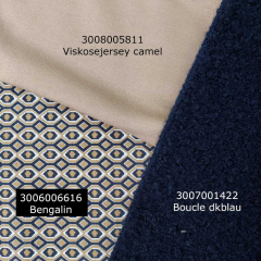 Viskose Jerseystoff uni, beige
