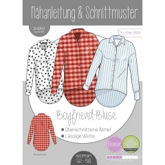 Papierschnittmuster BOYFRIEND BLUSE ki-ba-doo