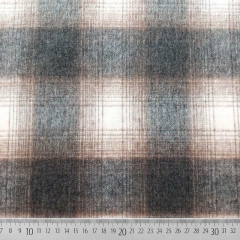 Wollstoff Karomuster Holzfller Style Webware, camel dunkelbraun