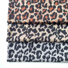 Strickstoff Leopardenmuster Viskose, rost schwarz beige