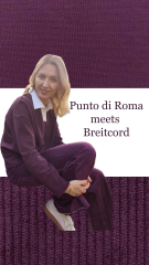 Breitcord Stoff uni, oxblood (Ochsenblut)