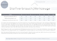 Steppjacke HERREN Papierschnittmuster VIKA Meine Herzenswelt