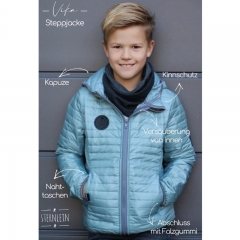 Steppjacke KINDER Papierschnittmuster VIKA Meine Herzenswelt