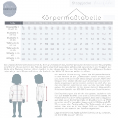 Steppjacke KINDER Papierschnittmuster VIKA Meine Herzenswelt