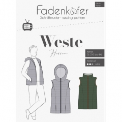 Papierschnittmuster WESTE HERREN Fadenkfer