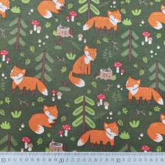 Sweatstoff Alpenfleece Fchse, dunkelgrn