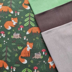 Sweatstoff Alpenfleece Fchse, dunkelgrn