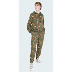 Sweatstoff Alpenfleece Fchse, dunkelgrn