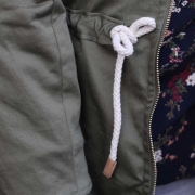 Baumwolltwill Trenchcoat Stoff, hellbraun (mocca mousse)