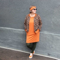 Bio-Sweatstoff French Terry uni, helles terracotta